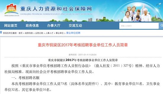 铜梁最新招聘信息汇总