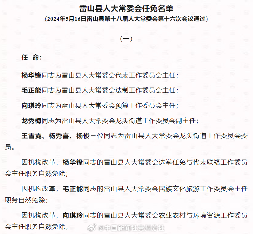 雷山县科技局最新人事任命动态及未来展望